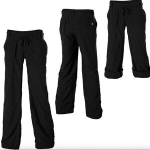 The North Face Pants Women's Sz 6 Straight Leg Roll Up Outdoors Hiking Black BxI